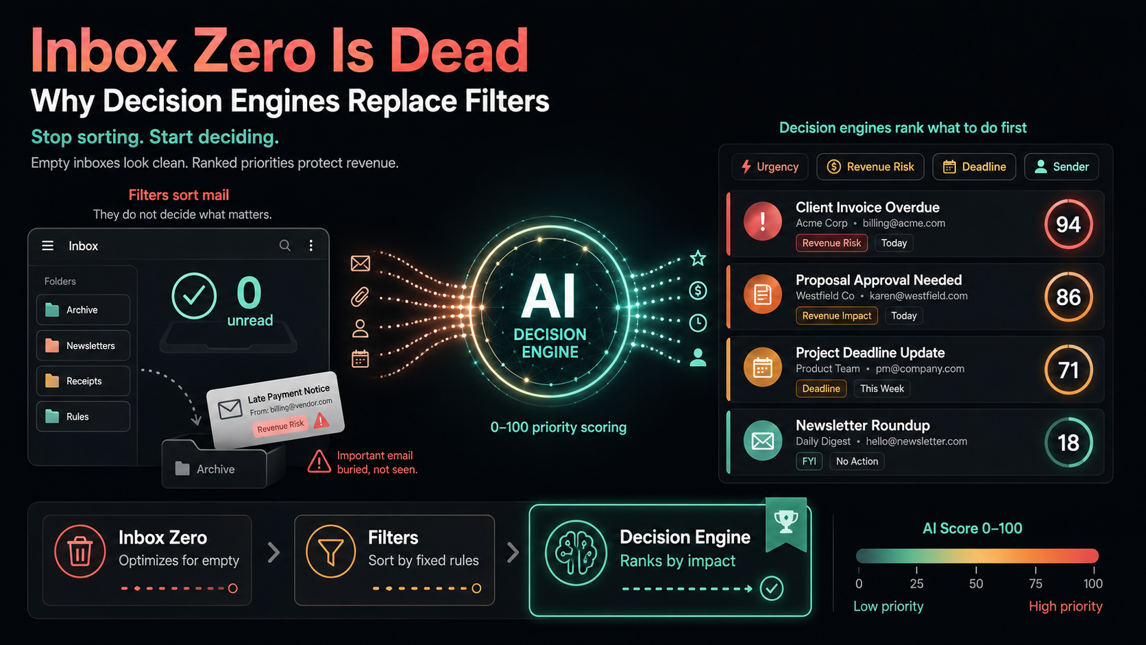 Inbox Zero Is Dead: Why Decision Engines Replace Filters