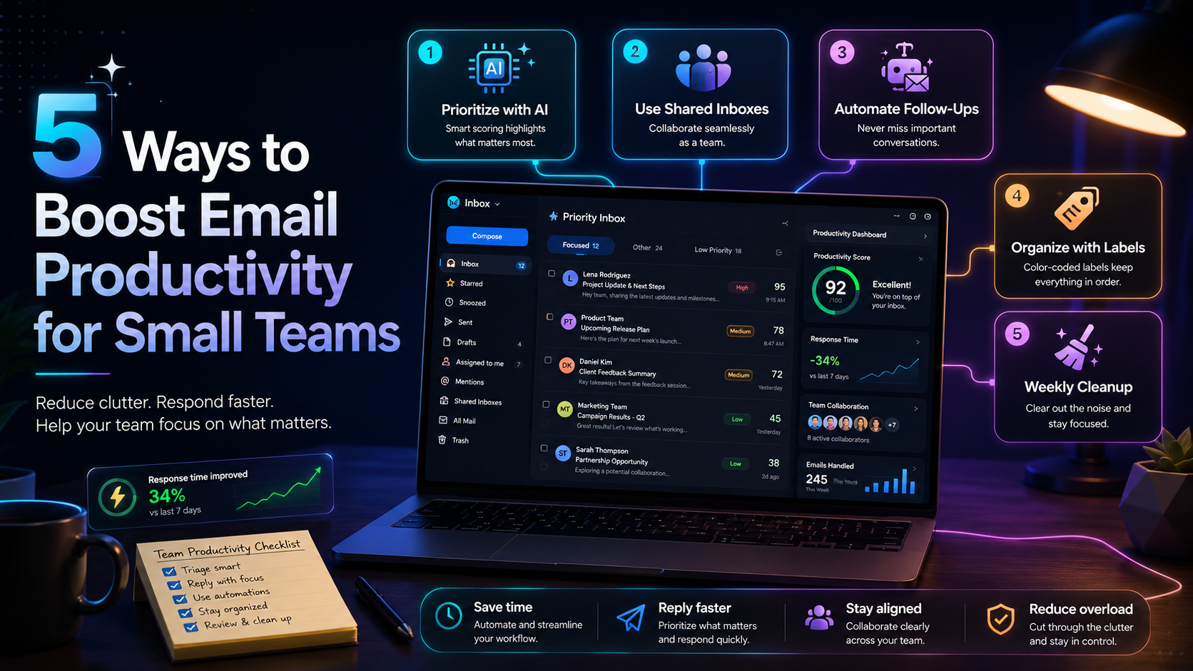 5 Ways to Boost Email Productivity for Small Teams