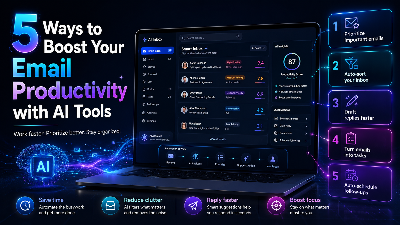 5 Ways to Boost Your Email Productivity with AI Tools
