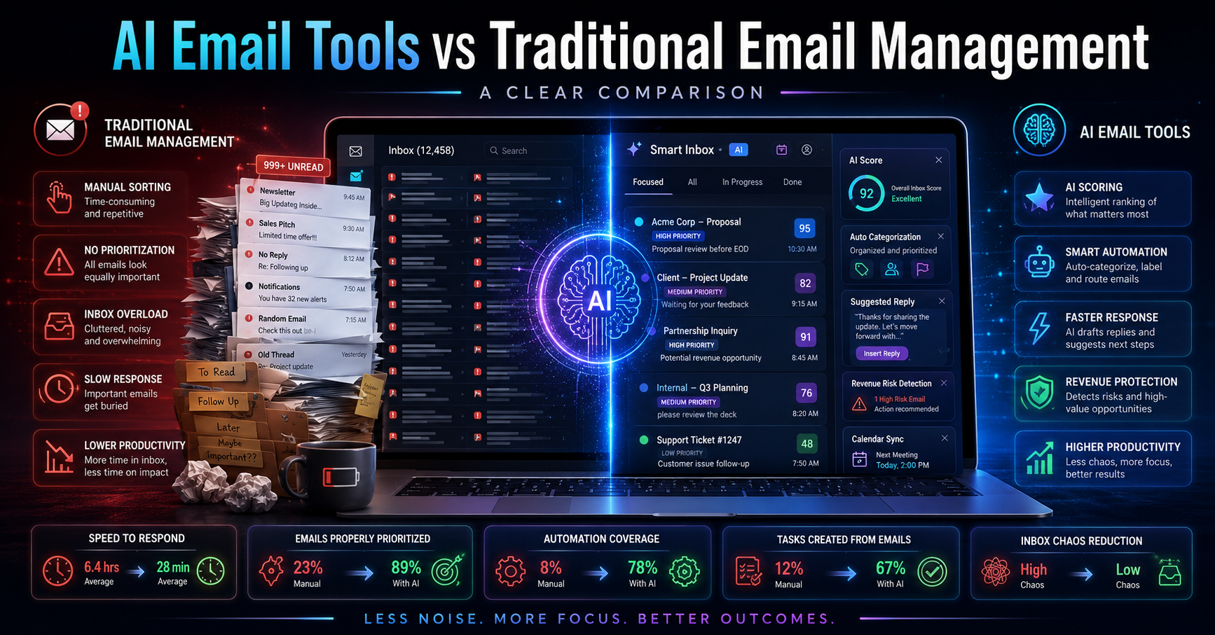 AI Email Tools vs Traditional Email Management: A Clear Comparison
