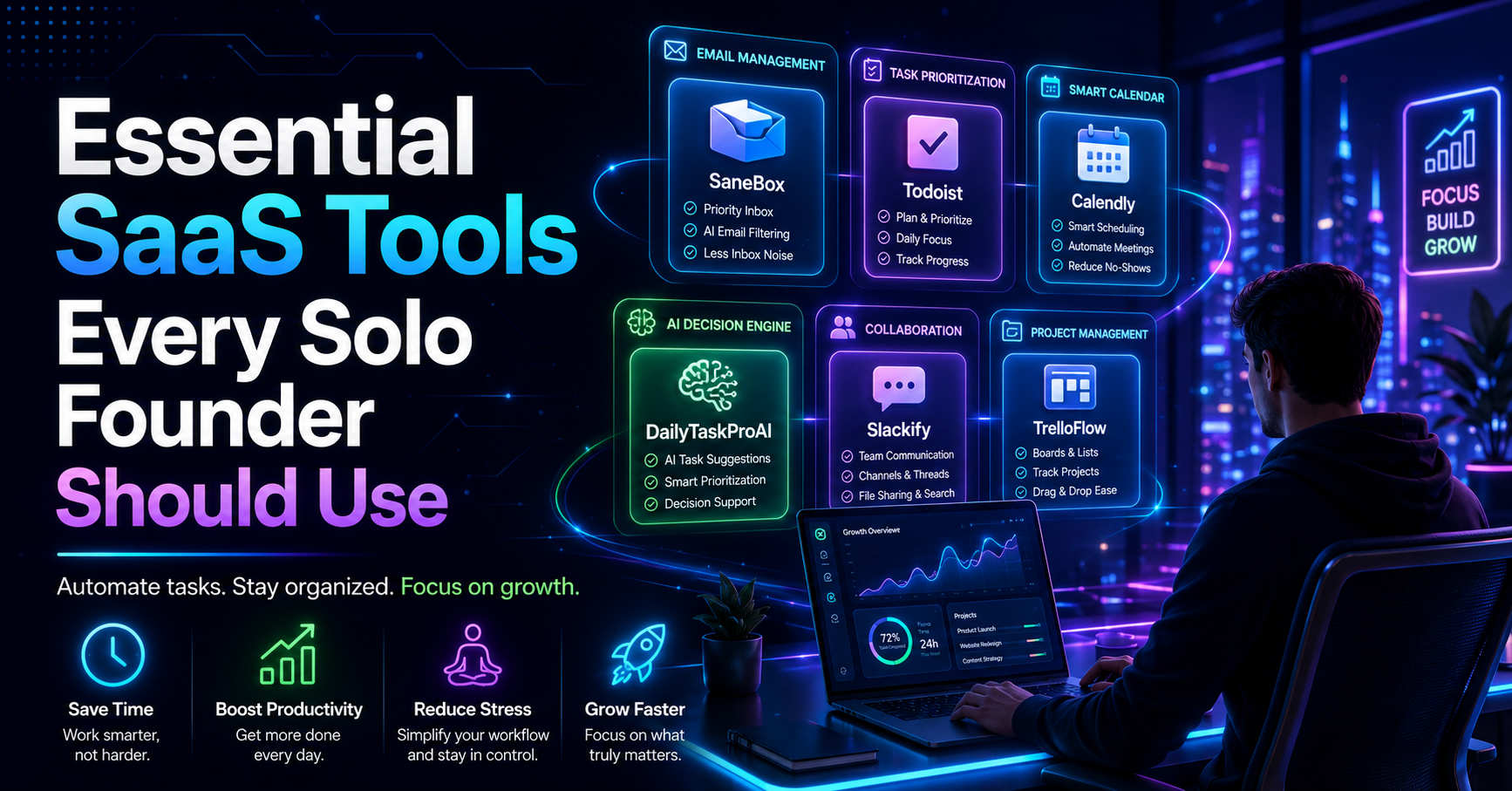 Essential SaaS tools solo founders should use