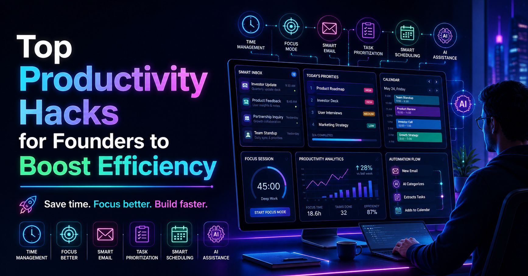 Top Productivity Hacks for Founders to Boost Efficiency
